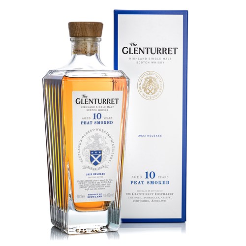 The Glenturret 10 Year Old Peat Smoked Single Malt Scotch Whisky 70cl